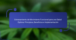 Entrenamiento de Movimiento Funcional para una Salud Óptima: Principios, Beneficios e Implementación