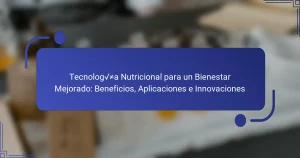 Tecnología Nutricional para un Bienestar Mejorado: Beneficios, Aplicaciones e Innovaciones